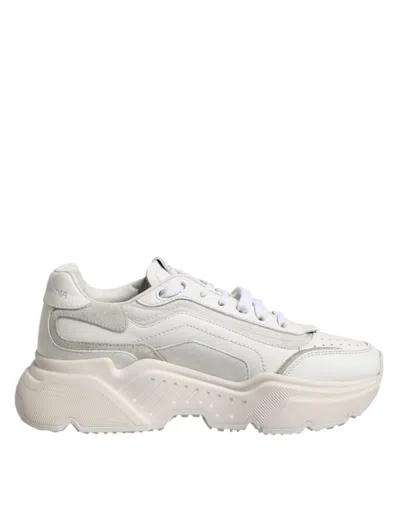 Pre-owned Dolce & Gabbana White Daymaster Low Top Sneakers Women's Shoes ()