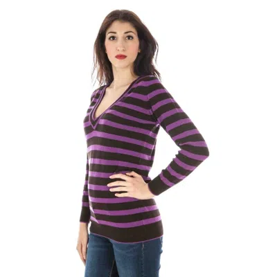 Fred Perry F Perry Wool Women's Sweater In Purple