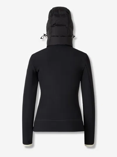 Moncler Grenoble Women Padded Sweatshirt With Hood And Zip In Black