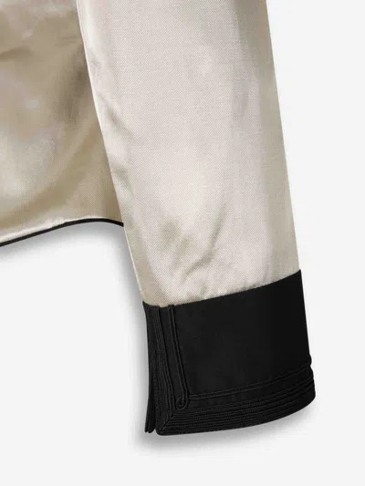Chloé Blazer With Structured Cuts In Metallic
