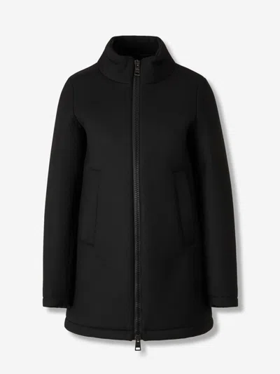 Herno Padded Hooded Coat In Black