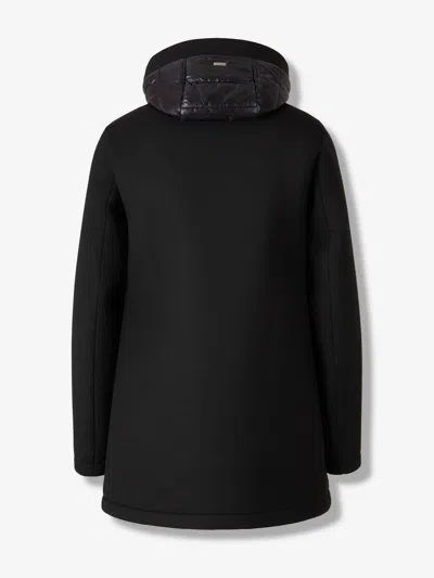 Herno Padded Hooded Coat In Black
