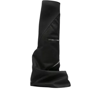 Rick Owens Drkshdw Ziper-detail Boots In Black