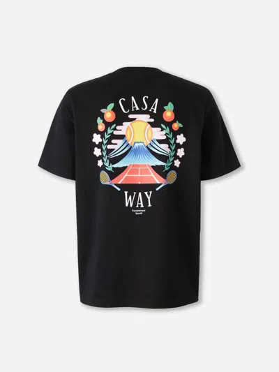 Casablanca Casa Way Mountain T-shirt In Black