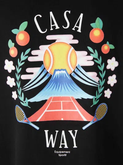 Casablanca Casa Way Mountain T-shirt In Black