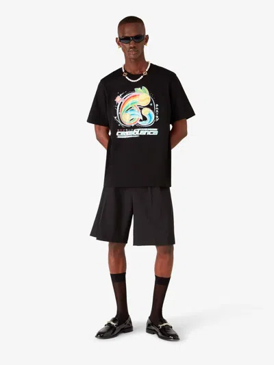 Casablanca Casa Way Mountain Printed T-shirt In Black