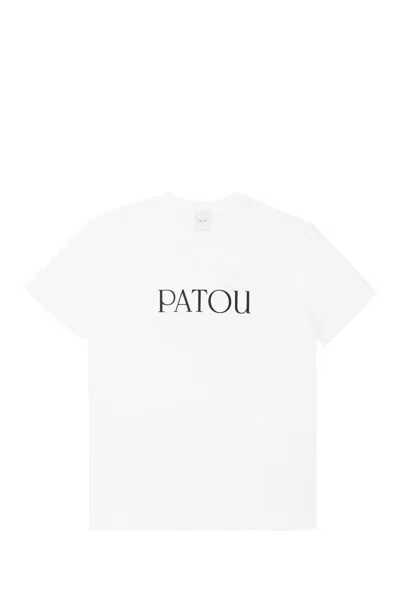 Patou Logo Print Regular Fit T-shirt In White
