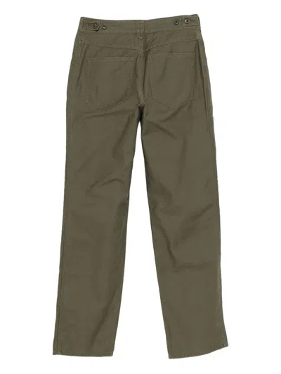 Closed Pocket Trousers In Green