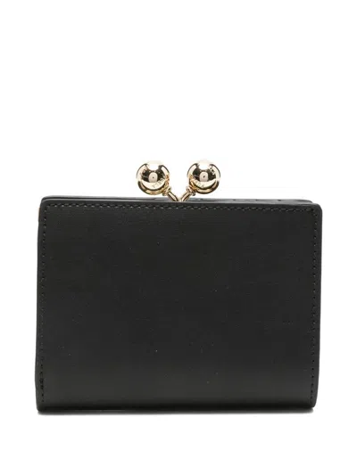 Furla Dots S Compact Wallet Accessories In Black