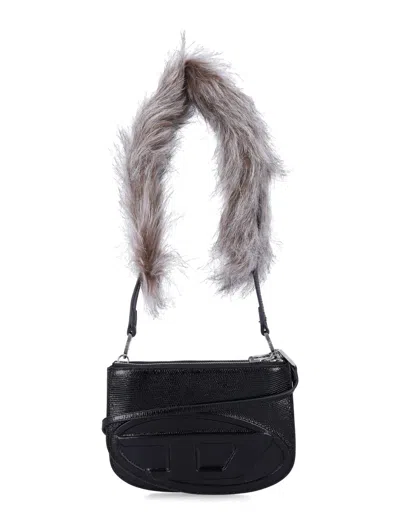 Diesel 1dr Twin Eco Fur Strap In Black