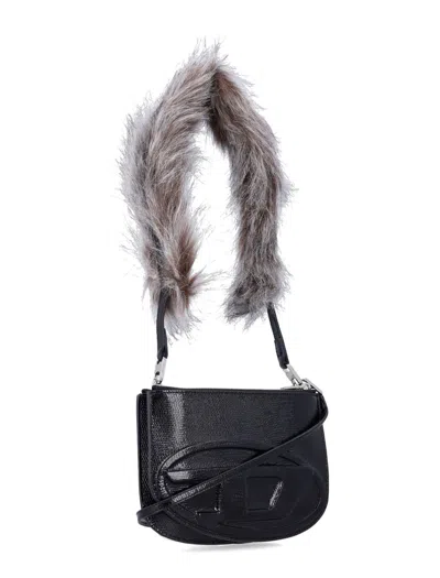 Diesel 1dr Twin Eco Fur Strap In Black