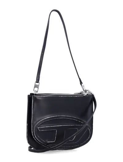 Diesel Women 1dr Twin Shoulder Bag With Logo In Black