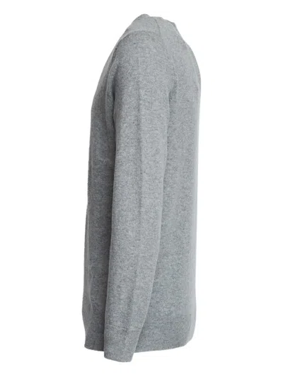 Polo Ralph Lauren Maglia Girocollo In Lana Merino Rws In Gray