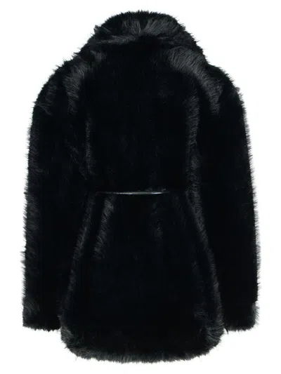 Sportmax Rosaria Coat With Belted Jacket In Black