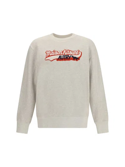 Autry Crew-neck Sweatshirt With Logo In Gray