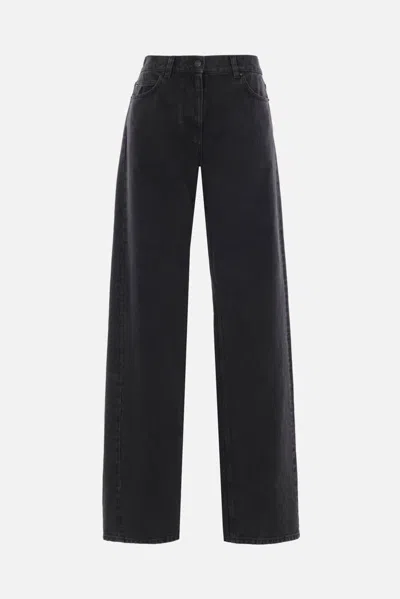 The Row Five-pocket Denim Trousers Featuring Belt Loops In Black
