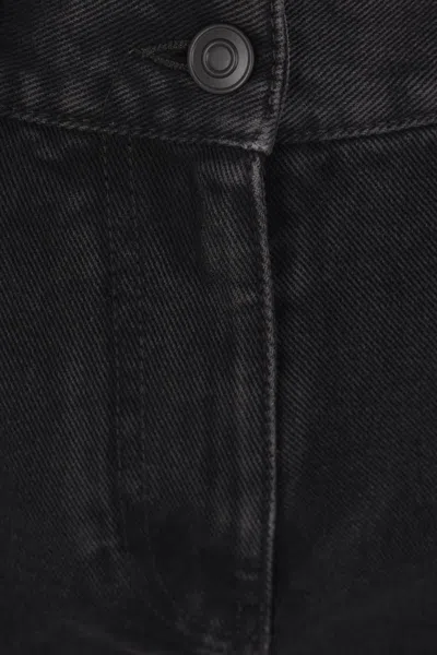 The Row Five-pocket Denim Trousers Featuring Belt Loops In Black