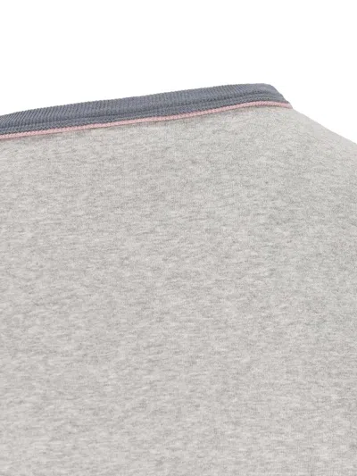 Chloé Baby Fit T-shirt With Logo In Cotton Jersey In Gray