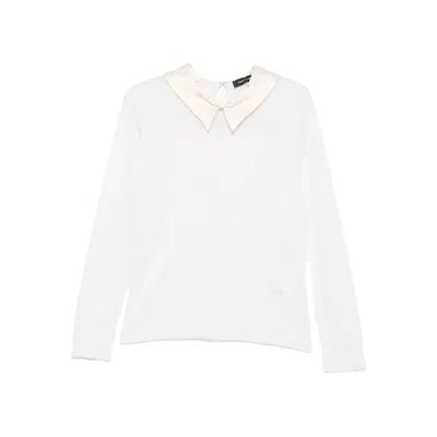 Fabiana Filippi Classic-collar Sweater In White