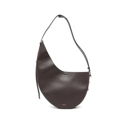 Soeur Zipper Shoulder Bag In Black