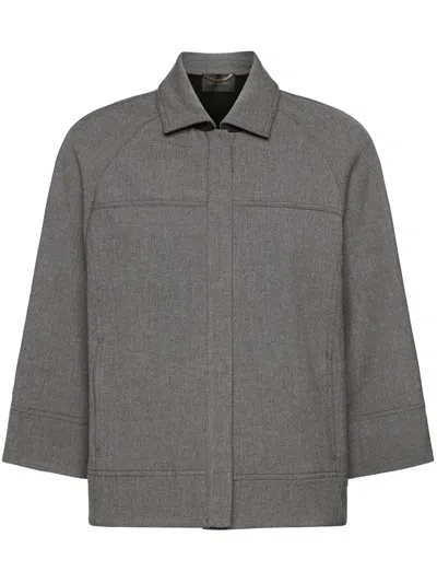 Elena Miro' Jacket Clothing In Gray