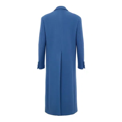 Gucci Blue Wool Men's Coat In Blue