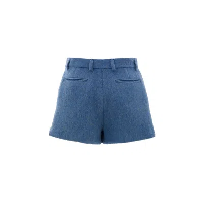 Gucci Blue Wool Short In Blue