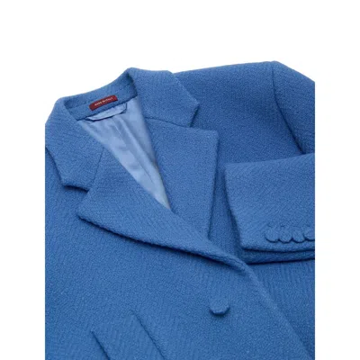 Gucci Blue Wool Men's Coat In Blue