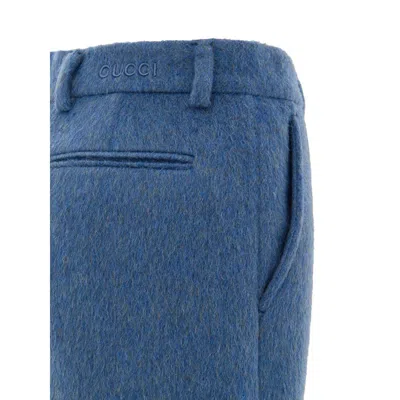 Gucci Blue Wool Short In Blue