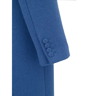 Gucci Blue Wool Men's Coat In Blue