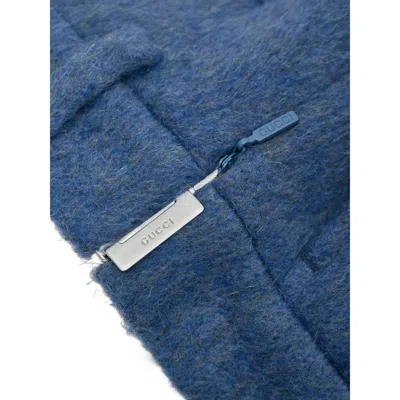 Gucci Blue Wool Short In Blue