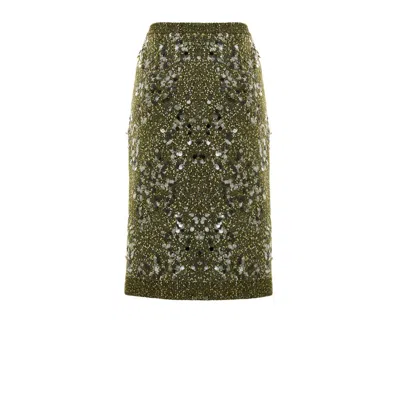 Gucci Green Viscose Women's Skirt In Green