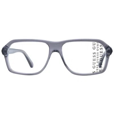 Guess Gray Men Glasses Men's Frame In Gray