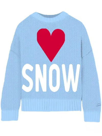 Mc2 Saint Barth Half Neck Sweater Clothing In Blue