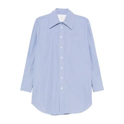 Co Chest-pocket Striped Shirt In Blue