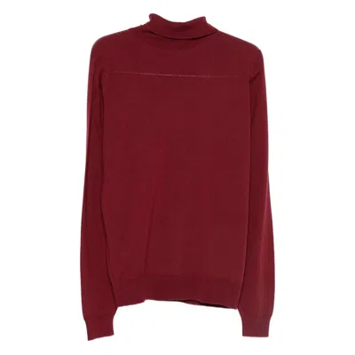 John Smedley Connell Roll-neck Sweater In Red