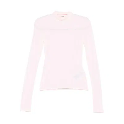 Jil Sander Long-sleeved T-shirt In Pink