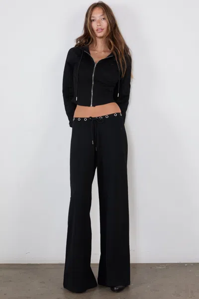 Fw25 Sadie Corset Hoodie + Zane Sweatpant In Black