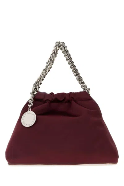 Stella Mccartney Burgundy Satin Falabella Handbag In Burgundy