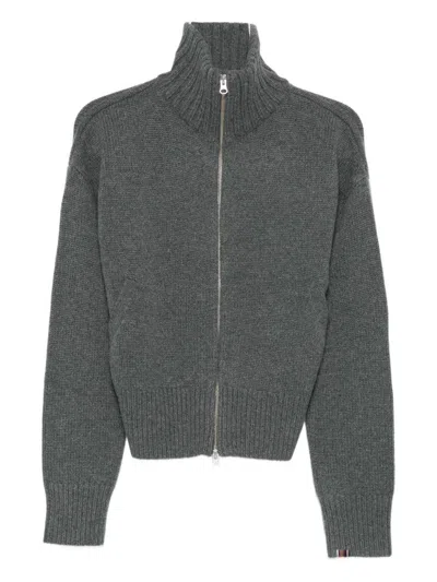 Extreme Cashmere Cashmere Zipped Cardigan In Gray