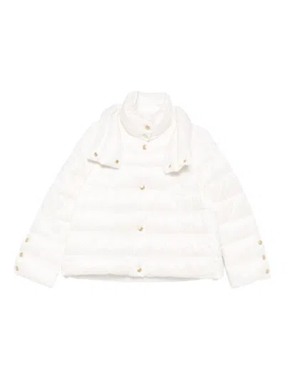 Ermanno Firenze High-neck Puffer Jacket In White