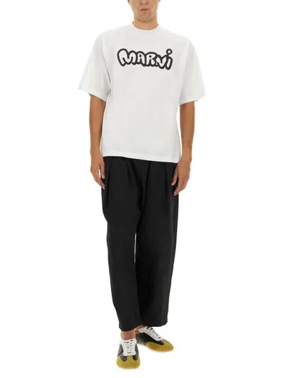 Marni T-shirt With Print In Animal Print