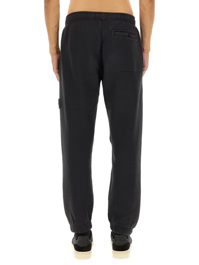 Stone Island Comfortable Jogging Trousers Featuring Pockets In Black