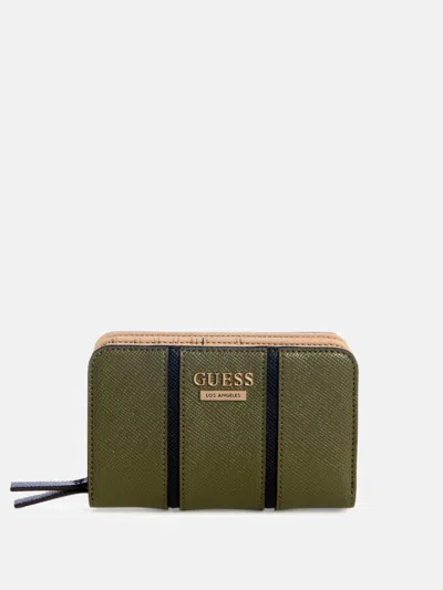 Guess Factory Alesso French Wallet In Green