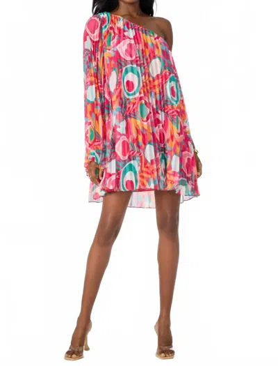 Trina Turk Narbonne One-shoulder Mini Dress In Dramont In Multi