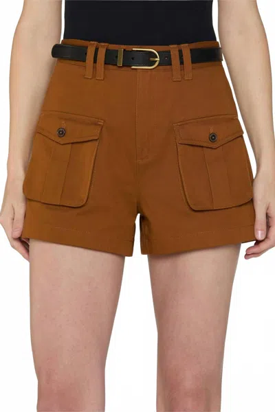Frame The Scout Short In Copper In Burgundy