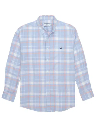Properly Tied Men's Seasonal Sportshirt In Seaside In Blue