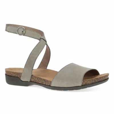 Dansko Women Rafferty Ankle Strap Sandal In Taupe In Gray