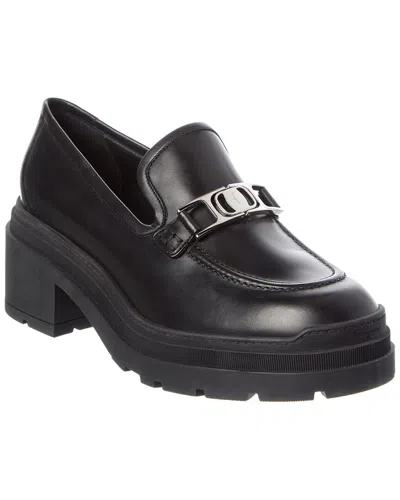 Ferragamo Ridley Leather Loafer In Black
