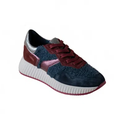 Softwaves Women's Everyday Sneaker In Navy / Burgundy In Multi